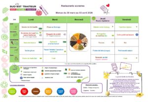 menu S14 du 30-03 au 03-04-26