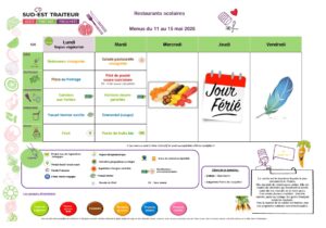 menu S20 du 11 au 15-05-26